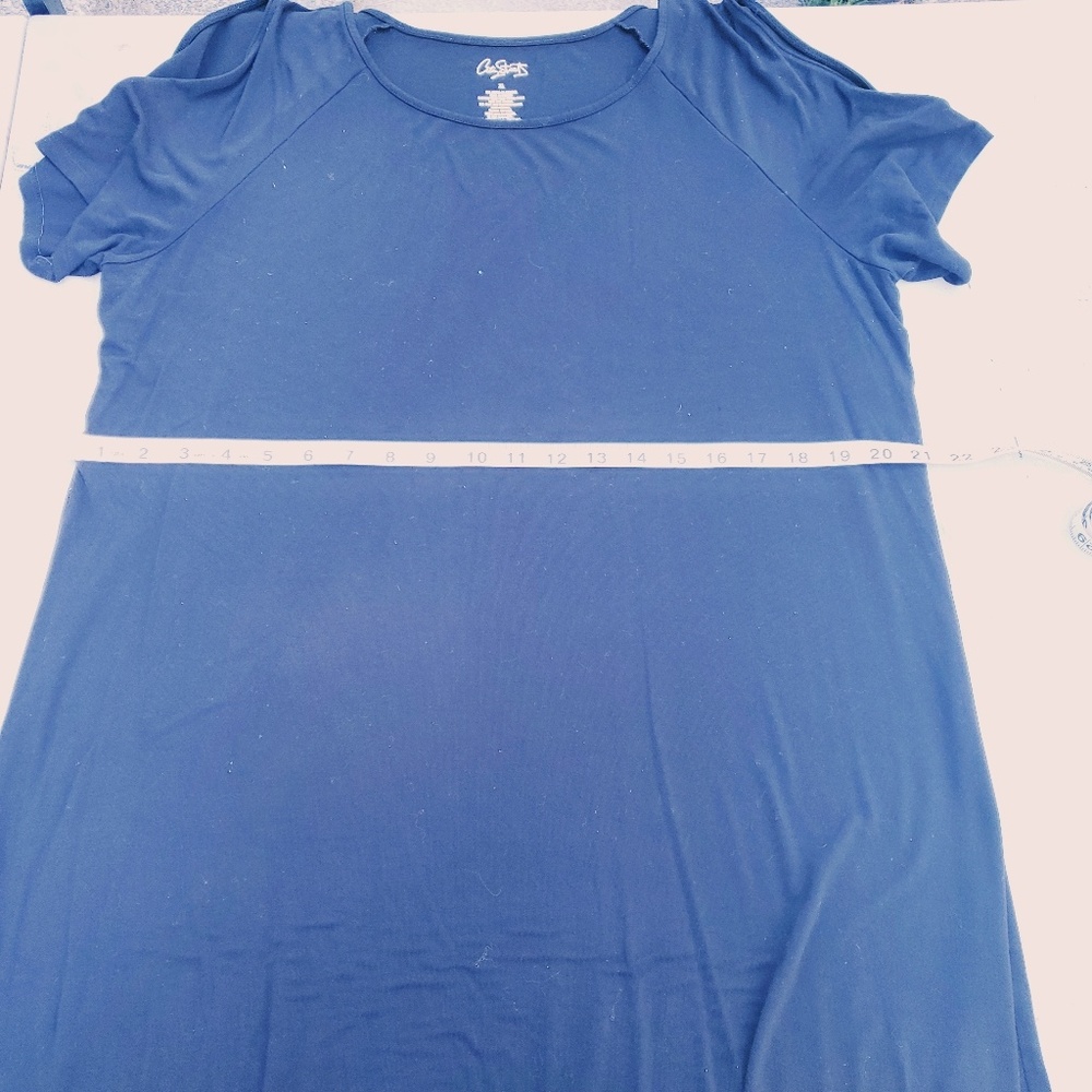 Black Jersey shoulder cutout dress